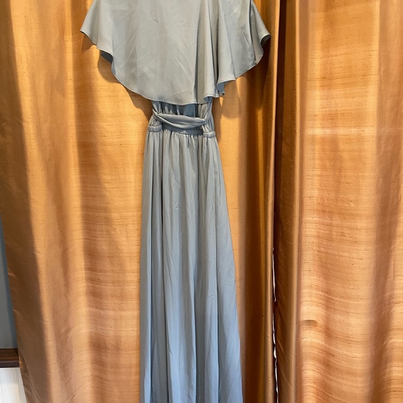 Show me Mumu bridesmaids dress. Blue green color size XS - Picture 5 of 9